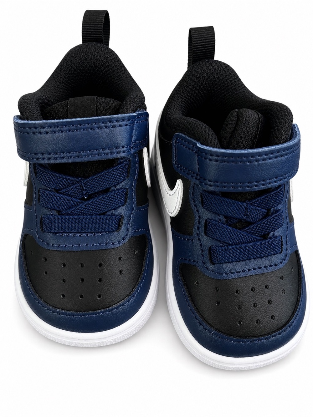 Nike Black & Blue Velcro Strap Sneakers